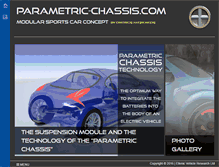 Tablet Screenshot of parametric-chassis.com
